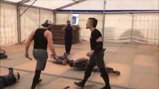 FINAN & SIHTRIC - TEAM UHTRED FIGHT REHEARSAL  THE LAST KINGDOM  BEHIND THE SCENES Season 4