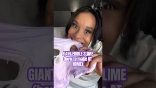 EDIBLE SLIME how to make AT HOME diy tutorial TUT #edibleslime #slimetutorial #slime #slimevideo