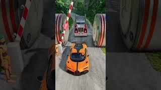 Unlucky Cars vs Bollards – BeamNG.drive