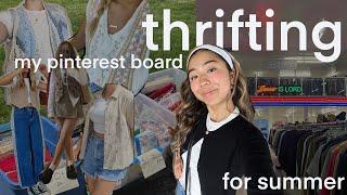 thrifting my pinterest board for summer a MASSIVE try-on haul