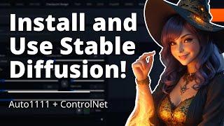 How to Install and Use Stable Diffusion - automatic1111 with ControlNet Tutorial