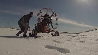 Paramotor on skies? Final days of Ice flying