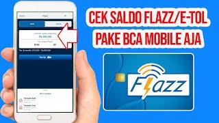 Cara Cek Saldo BCA Flazz di HP AndroidIphone