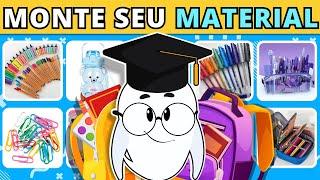  MONTE SEU MATERIAL ESCOLAR  ️ Veja como seria seu Material Escolar  #quiz #buuquiz