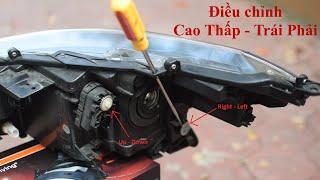 DIY No.09 Điều Chỉnh Cao - Thấp + Trái - Phải Ánh Sáng Đèn Pha Ô Tô Đã có phần 2 Full