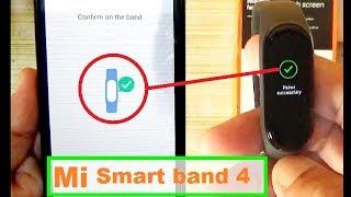 Mi Smart Band 4  How To Setup And Unboxing  How To Connect Mi Band 4 With Phone #miband4