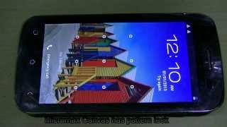 Unlock pattern lock of Micromax Canvas smartphone