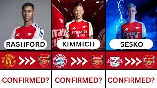 Arsenal Summer transfer targets 202425 Ft kimmich Sesko Rashford