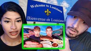 British Couple Reacts to Brit’s try Louisiana BBQ for the first time