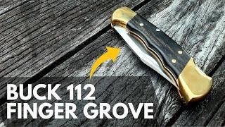 Buck 112 Ranger Finger Groove Classic Folding Knife