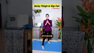Belly Thigh & Hip Fat loss in no time #shorts