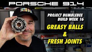 Porsche 914 How to Rebuild CV Joints Remove Roll Pins & Safety Wire Bolts Bumblebee Build Week 16