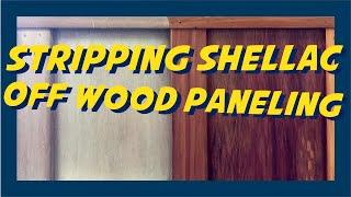 How to Strip Shellac from Wood paneling