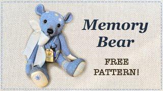 Memory Bear  Patchwork Bear  FREE PATTERN  Full step by step Tutorial with Lisa Pay