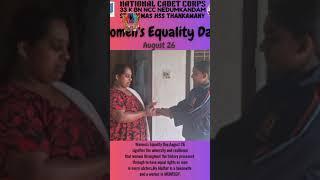 WOMENS EQUALITY DAY NCC STATUS VIDEO #ncc #womensequalityday #india #nccarmywing