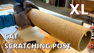 Cat Scratching Post with PVC pipes rope and glue  DIY