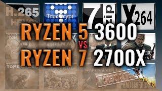 Ryzen 5 3600 vs Ryzen 7 2700X - 15 Tests  – Which is better ?