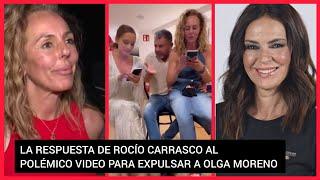 ️ ROCÍO CARRASCO SU REACCION AL PREGUNTARLE POR EL POLÉMICO VÍDEO PARA EXPULSAR A OLGA MORENO