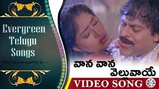 Vaana Vaana Velluvaye  Evergreen Telugu Songs - Gang Leader Movie  Chiranjeevi Vijaya Shanthi