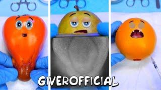 The birth of a baby in a persimmon pear and orange  C section  My best operations #5