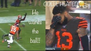 Odell Beckham Jr vs Chris Harris Jr 2019 OBJ & Jarvis Landry get HEATED at Baker  WR vs CB