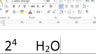 Cara Membuat Pangkat Atas Pangkat Bawah Dan Celcius Di Ms  Word