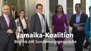 Jamaika-Koalition Beginn der Sondierungsgespräche