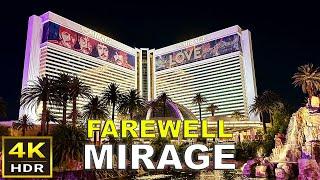 4K HDR Mirage Las Vegas Farewell Walking Tour  July 2024