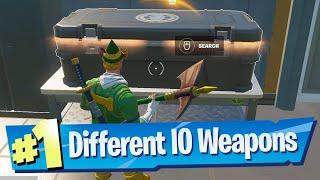 Collect different IO tech weapons Location - Fortnite