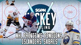 NHL Team Previews Penguins Islanders Sabres  Hockey Gambling Podcast