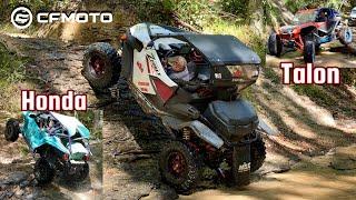 Can CFMOTO ZFORCE Follow Honda Talon 1000 on the Rocks at Rainbow Falls