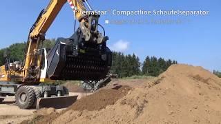 Wolf TerraStar® Compactline Siebschaufel Schaufelseparator TSC.154 am Bagger