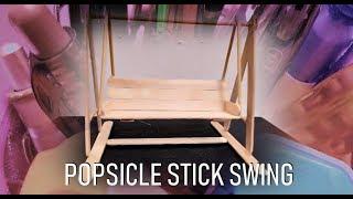 Popsicle Stick Miniature Swing  Buaian  miniature