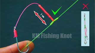 Amazing RIG FIshing  Making T Knot Very Long one Hook For Fishing DIY Fishing Tackle