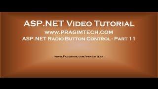 ASP.NET Radio Button control   Part 11