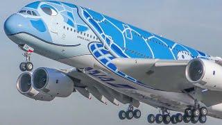 120 MINUTES PURE AVIATION - AIRBUS A380 Boieng 747 IL62 MD11 ... 4K