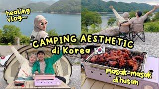 CAMPING VLOG DI KOREA ️ AESTHETIC BANGET 24 JAM DI TENGAH HUTAN 