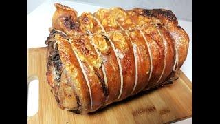 Porchetta fatta in casa - tutorial passo per passo con dosi procedimento e tempi di cottura