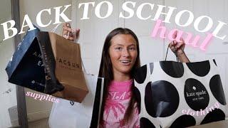 BACK TO SCHOOL HAUL *supplies + clothing*  senior in high school