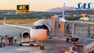 SAS A320neo FULL Flight experience from Oslo OSL to Tromso TOS