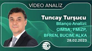 Bilanço Analizi CIMSA  FMIZP BFREN BUCIM ALKA  Tuncay TURŞUCU