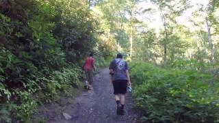 Hiking up Chimney Tops - Great Smokey Mountains