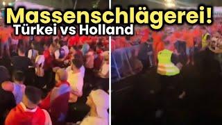 Schlägerei auf Berliner Fanmeile  Türkei vs Holland