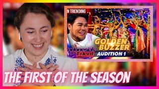 REACTING to THE FIRST GOLDEN BUZZER on Indonesias Got Talent 2023  Mireia Estefano Reaction Video