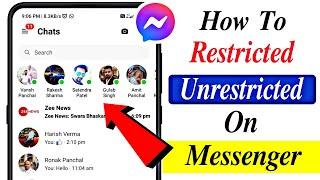 HOW TO UNRESTRICTED ON MESSENGER  how to unrestrict someone on messenger 2023