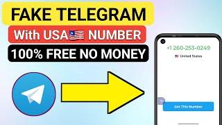 Fake Telegram Number Free 2024  How to Create Fake Telegram Account With USA Number