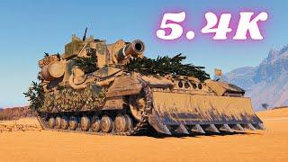 Conqueror Gun Carriage 5.4K Damage 6 Kills Arty World of Tanks Replays