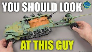 Double Pack Driving Half-Track with Throwing Frame + PAK 40 Speed Build Review