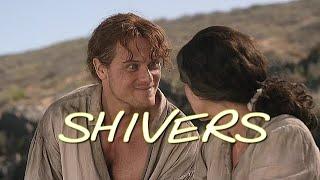 Sam Heughan SHIVERS Ed Sheeran Outlander - Behind The Scenes Humor