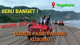 Seru woii  Wisata Jeep Gumuk Pasir Parangkusumo Yogyakarta